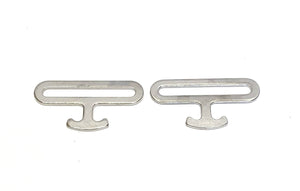New 2"/50mm Nickel Plated Surcingle Clip Sets Male Female 3 Bar Slides Ideal For Horse Rug Repairs