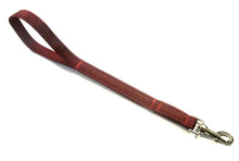 Load image into Gallery viewer, 18&quot; Short Close Control Dog Lead 25mm Webbing In Burgundy