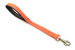 18" Short Close Control Dog Lead With Padded Handle In Various Colours 25mm Webbing