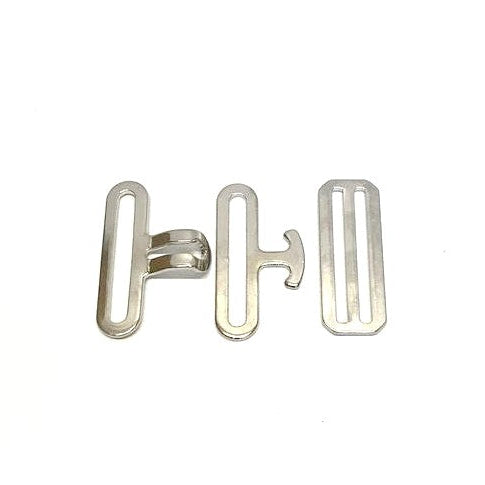 New 2"/50mm Nickel Plated Surcingle Clip Sets Male Female 3 Bar Slides Ideal For Horse Rug Repairs