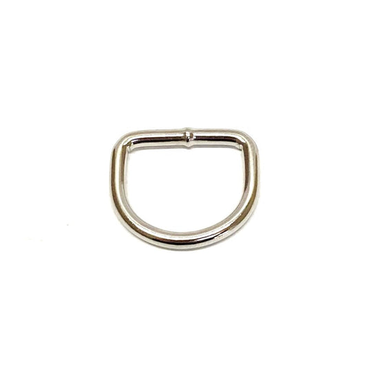 20mm Welded D-Rings 3mm Thick Nickel Plated For Bags Straps Dog Leads Crafts x10 x25 x50 x100