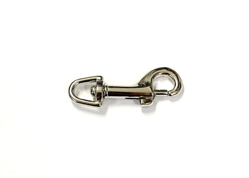 6mm Trigger Clips/Hooks Nickel Plated For Dog Leads Webbing Bags Straps In Various Lengths