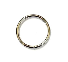 Load image into Gallery viewer, 50mm Welded O-Rings Nickel Plated 5mm Thick For Webbing Bags Straps Handles Dog Leads x2 - x100