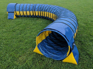 Dog Agility Training Tunnel Sandbags Adjustable 60cm - 80cm Diameter For Indoor And Outdoor UV PVC In Various Colours 300mm Material Width