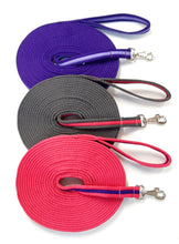 Load image into Gallery viewer, Horse Lunge Line Large Dog Training Lead Leash 5ft - 30ft Soft Cushioned Padded 25mm Air Webbing
