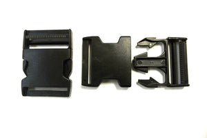 20mm 25mm 40mm 50mm Black Plastic Side Release Buckles For Webbing Bags Straps