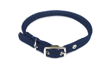 Load image into Gallery viewer, Adjustable Dog Puppy Collar In Navy 25mm Wide