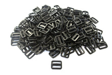 Load image into Gallery viewer, 20mm Black Plastic 3 Bar Slides Triglides For Handles Straps Webbing Bags Crafts