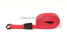 Load image into Gallery viewer, Plastic Cam Buckle Strap With D-ring Each End Tie Down 25mm Webbing 1m - 3.5m