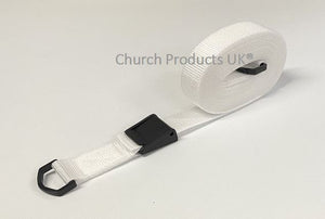 Plastic Cam Buckle Strap With D-ring Each End Tie Down 25mm Webbing 1m - 3.5m