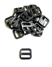 Load image into Gallery viewer, 16mm 20mm 25mm Wide Nylon Triglide 3 bar Slides For Bags Handles Leads Straps