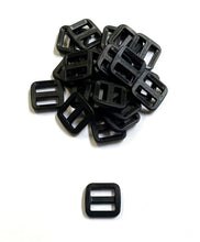 Load image into Gallery viewer, 16mm 20mm 25mm Wide Nylon Triglide 3 bar Slides For Bags Handles Leads Straps
