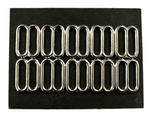 Load image into Gallery viewer, Metal 3 Bar Slides Nickel Plated 16mm - 50mm Tri Glide Adjusters Strong & Durable For Bags Straps Webbing Collars Leads