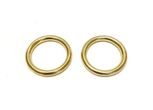 Load image into Gallery viewer, Solid Brass O-Rings 16mm 20mm 25mm 38mm 50mm For Dog Leads Collars Horse Reigns Leather Crafts x2 x5 x10 x25 x50