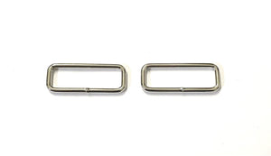 Welded Wire Rectangle Loops Steel Nickel Plated 16mm 20mm 25mm 32mm 38mm 50mm