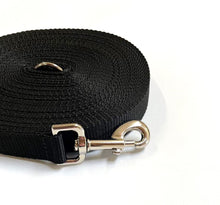 Load image into Gallery viewer, Dog Training Lead 25mm Heavy Webbing 5ft - 30ft Long Line Tracking Recall In 20 Colours