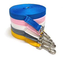 Load image into Gallery viewer, 20ft 6m Large Dog Training Lead Horse Lunge Line 25mm Cushion Webbing In Various Colours