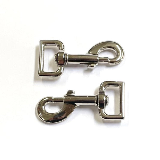25mm Heavy Duty Trigger Clips Hooks Nickel Plated For Dog Leads Webbing Bags Straps