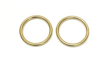 Load image into Gallery viewer, Solid Brass O-Rings 16mm 20mm 25mm 38mm 50mm For Dog Leads Collars Horse Reigns Leather Crafts x2 x5 x10 x25 x50