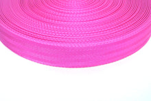 Load image into Gallery viewer, 38/40mm Wide Herringbone Webbing In Cerise Pink