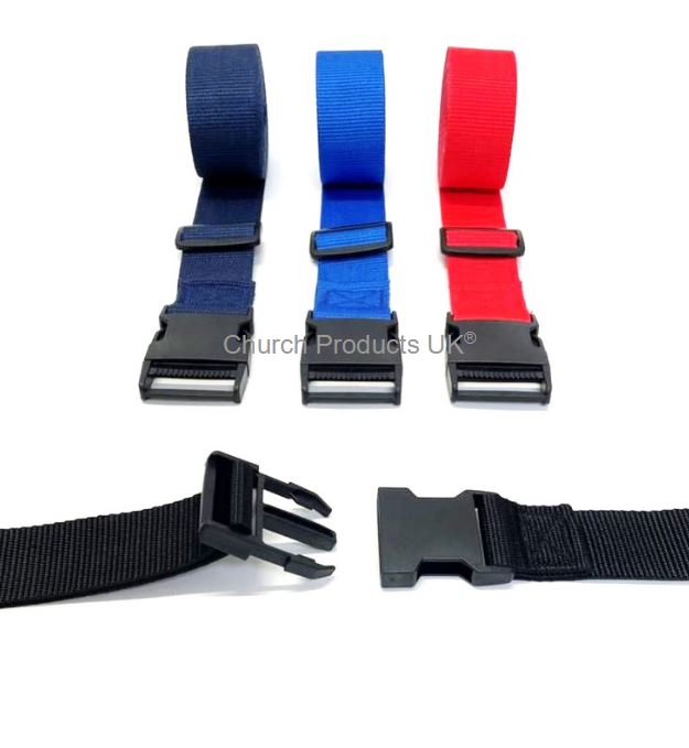 40mm Tie Down Straps Adjustable Side Release Buckle Webbing Luggage Su –  Church Products UK®
