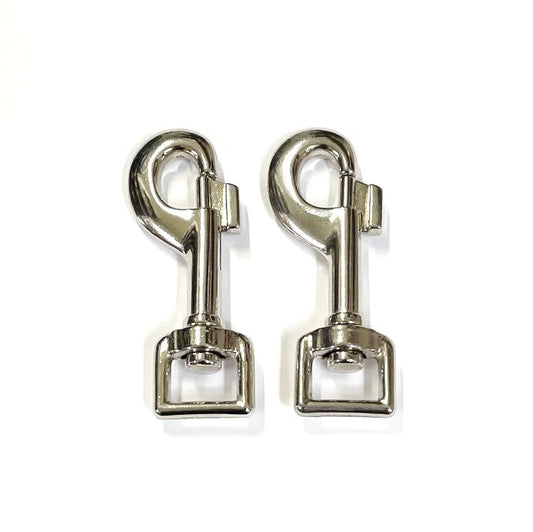 16mm Nickel Trigger Hooks Clips For Dog Leads Webbing Bags Straps x1 - x50