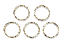 Load image into Gallery viewer, 50mm Welded O-Rings Nickel Plated 5mm Thick For Webbing Bags Straps Handles Dog Leads x2 - x100