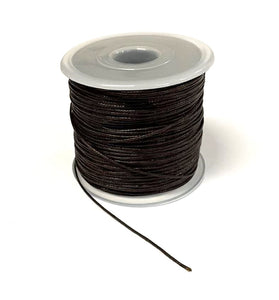 1mm Thonging Waxed Cord For Jewellery Bracelets Necklaces In 3 Colours And Various Lengths