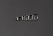 Load image into Gallery viewer, Flat Dog Collar Loop Nickel Plated 9mm - 25mm Metal Strap Keeper Webbing