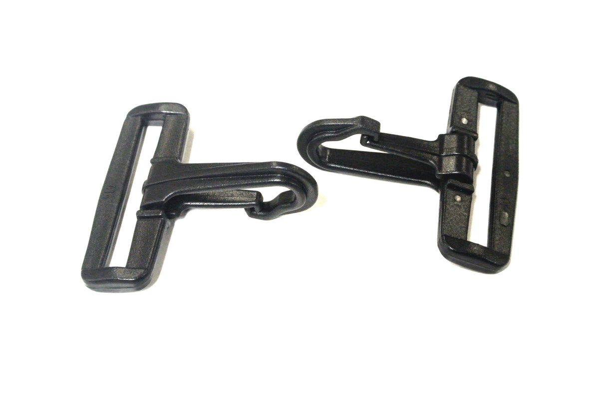Plastic Snap Hooks Swivel Trigger Clip Strap Webbing Various Sizes Black  White