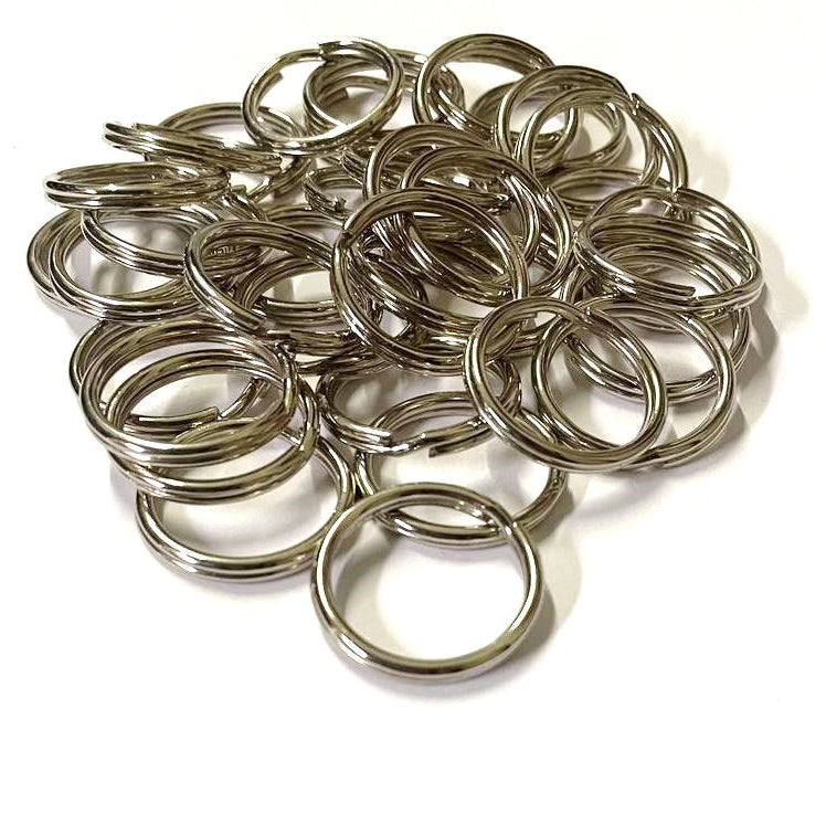20mm 25mm Split O-Rings Nickel Plated x1 - x50 Key Rings Chains Lanyard Crafts