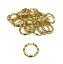 Load image into Gallery viewer, Solid Brass O-Rings 16mm 20mm 25mm 38mm 50mm For Dog Leads Collars Horse Reigns Leather Crafts x2 x5 x10 x25 x50