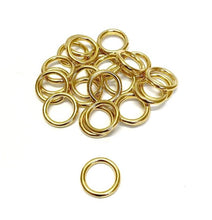 Load image into Gallery viewer, Solid Brass O-Rings 16mm 20mm 25mm 38mm 50mm For Dog Leads Collars Horse Reigns Leather Crafts x2 x5 x10 x25 x50