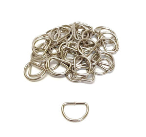 25mm Welded D-Rings 3mm Thick Nickel Plated For Bags Straps Dog Leads Crafts x10 x25 x50 x100