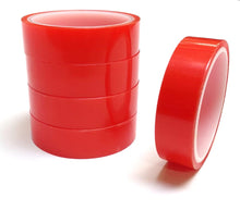 Load image into Gallery viewer, Double Sided Super Sticky Tape Clear Tape Red Lining 5 Metre Roll Strong 6mm - 25mm Width