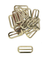 Load image into Gallery viewer, Metal 3 Bar Slides Nickel Plated 13mm 20mm 25mm 32mm 40mm 50mm x 10 x 50 For Bags Straps Webbing