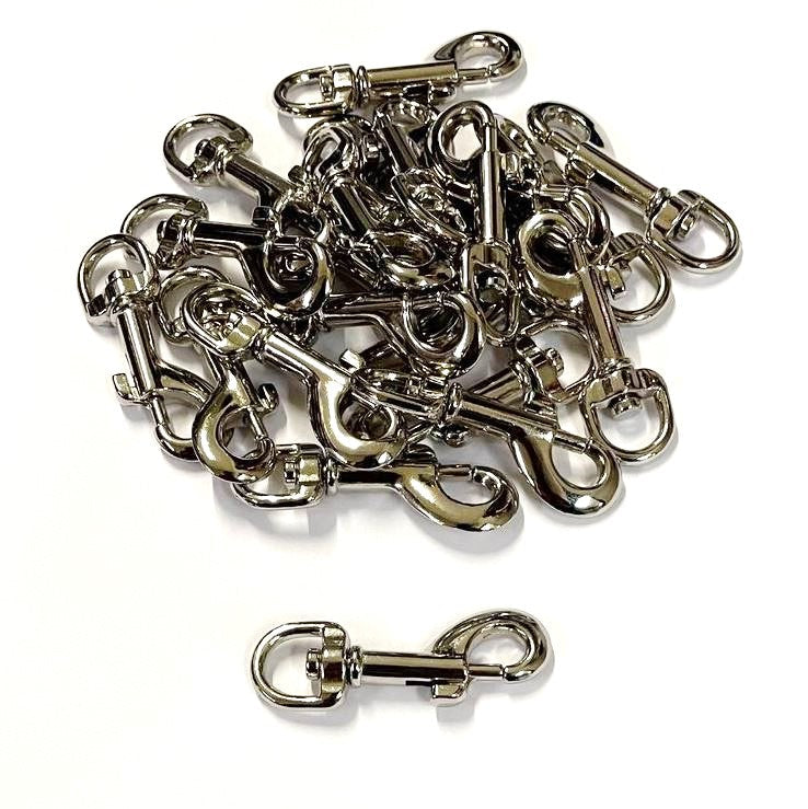 9mm Trigger Clips Hooks Nickel Plated Die Cast Dog Leads Bags Straps