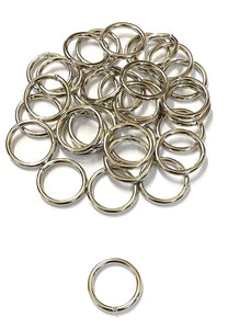 29mm Welded O-Rings Nickel Plated 4mm Thick For Webbing Bags Straps Handles Dog Leads x2 - x50