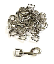 Load image into Gallery viewer, 16mm Nickel Trigger Hooks Clips For Dog Leads Webbing Bags Straps x1 - x50