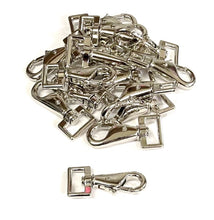Load image into Gallery viewer, 20mm Snap Clip Horse Pony Rug Repairs Leg Clip Nickel Plated For Dog Leads Webbing Straps