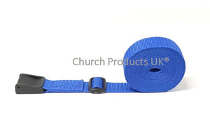 Tie Down Straps Plastic Flap Cam Buckle 25mm Webbing 1m - 3.5m Long Bags Luggage In 7 Colours