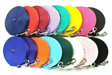 Load image into Gallery viewer, 5ft - 50ft Dog Training Lead Obedience Recall Leash Long Dog Lead 20mm Cushion Webbing