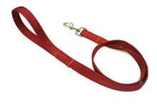 Load image into Gallery viewer, 45" Short Dog Walking Lead Leash 20mm 25mm Wide Cushion Webbing In 18 Colours
