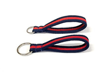 Load image into Gallery viewer, Short Close Control Grab Handle Dog Lead 8&quot; Long With O-ring 25mm Air Webbing