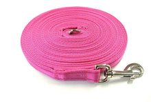 Load image into Gallery viewer, 5ft - 50ft Dog Training Lead Obedience Recall Leash Long Dog Lead 25mm Cushion Webbing
