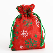 Load image into Gallery viewer, Hessian Drawstring Gift Bags Fabric Linen Christmas Pouch Bags x1 x2 x5 x10 UK Seller