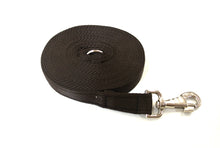 Load image into Gallery viewer, Horse lunge line dog training lead 30ft in black 