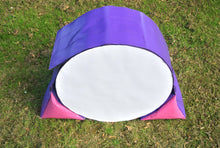 Load image into Gallery viewer, Dog agility tunnel sandbags in purple and cerise