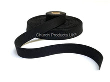 Load image into Gallery viewer, Flat Corded Elastic In Black For Sewing and Crafts In Various Widths and Lengths