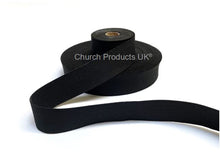 Load image into Gallery viewer, Flat Corded Elastic In Black For Sewing and Crafts In Various Widths and Lengths